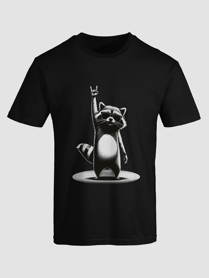 Retro Raccoon Rock Music Gift Men Kids Women Funny Raccoon T-Shirt product image (1)