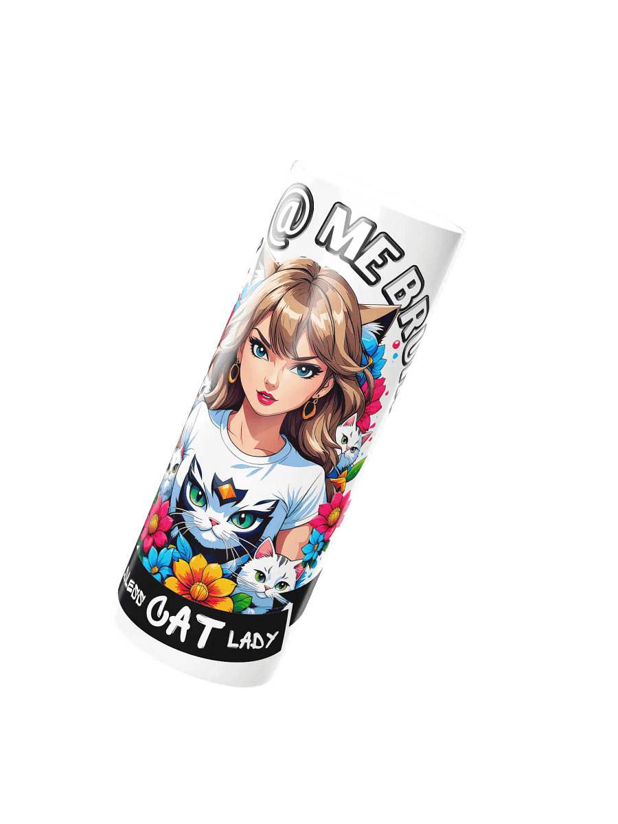 Childless Cat Lady 20 oz Skinny Stainless Steel Tumbler - White product image (3)
