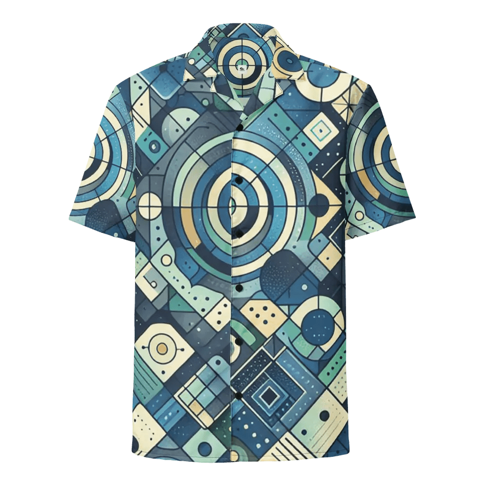Symmetry Waves Hawaiian Shirt product image (10)