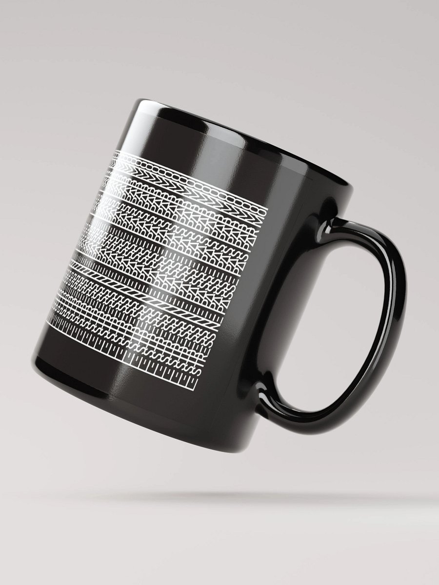 Mug Noir Codé Zen Blanc - Le Stress ne Passe Pas par Moi - Cadeau élégant product image (2)