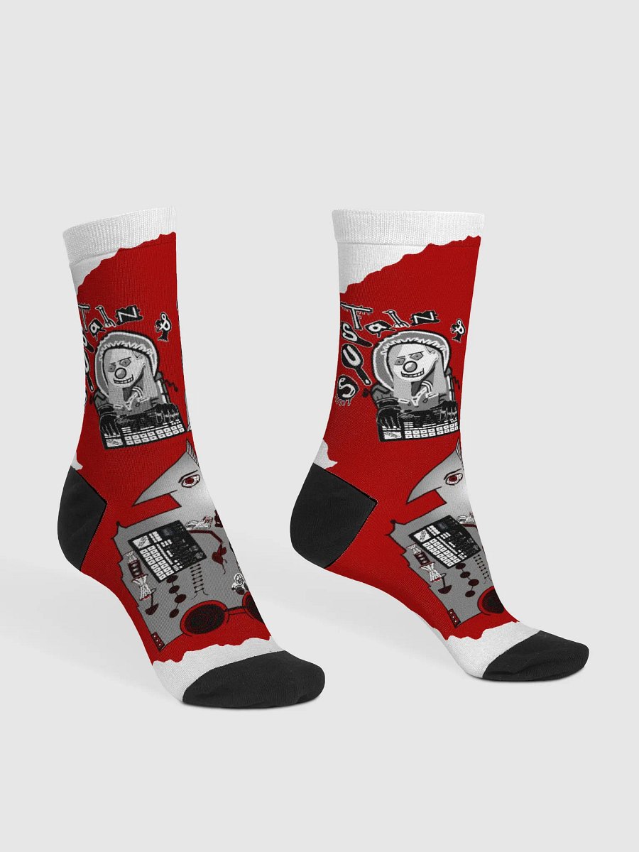 Sustain & Decay Crew Socks - Cartoon Logo product image (3)