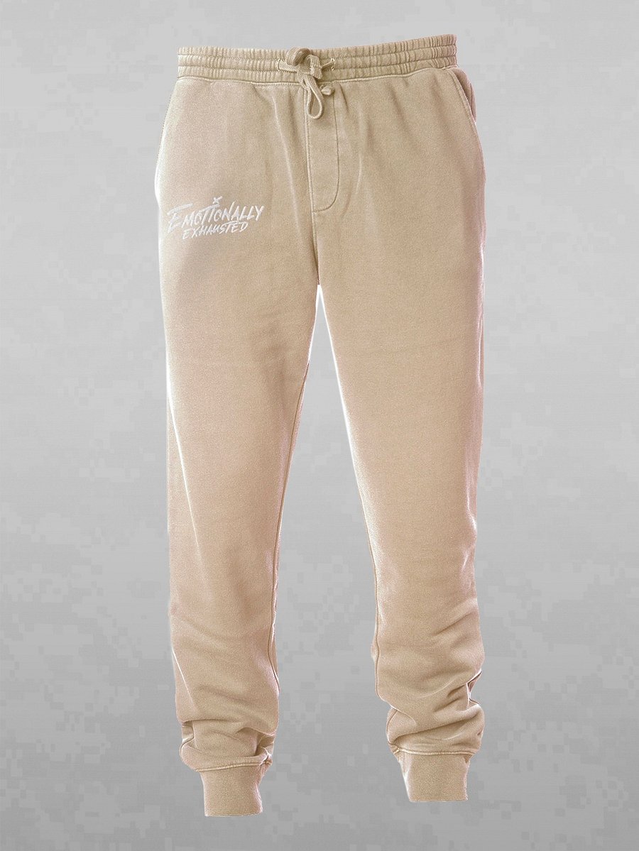 EMOTIONALLY EXHAUSTED SWEATPANTS - SANDSTONE product image (1)