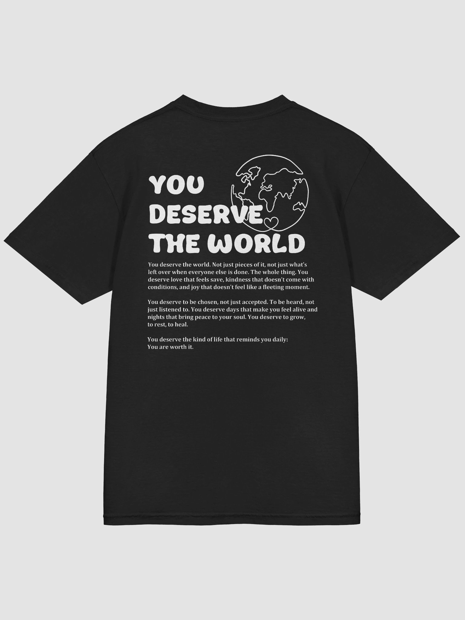 You deserve the world - shirt product image (26)