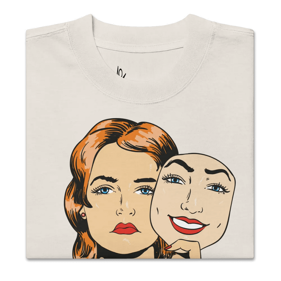 A sad generation with happy pictures oversized faded t-shirt product image (5)