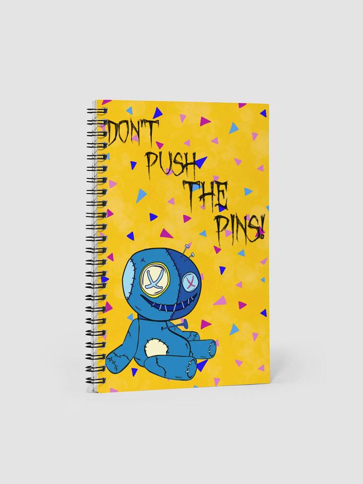 Don't push the pins notebook product image (1)