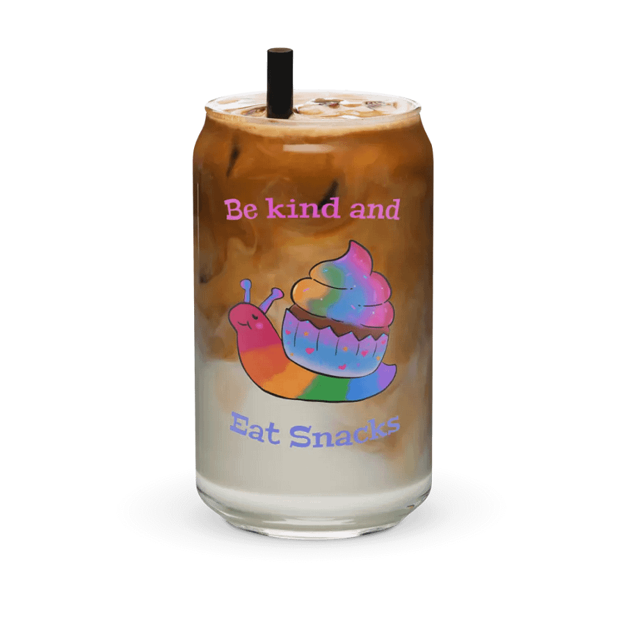 Rainbow Cupcake Snail Glass Tumblr product image (36)