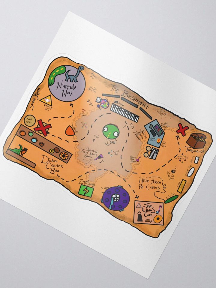 Basement Map Sticker product image (1)