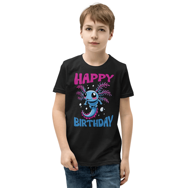 Happy Birthday (Water Axolotl) T-Shirt For Kids product image (5)