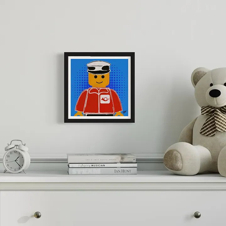 LEGO PEOPLE - Mr Postman (Framed Matte Print) product image (3)
