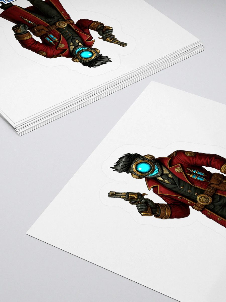 RIFTS: Dr. Synthrus - Futuristic Kiss Cut Stickers product image (14)