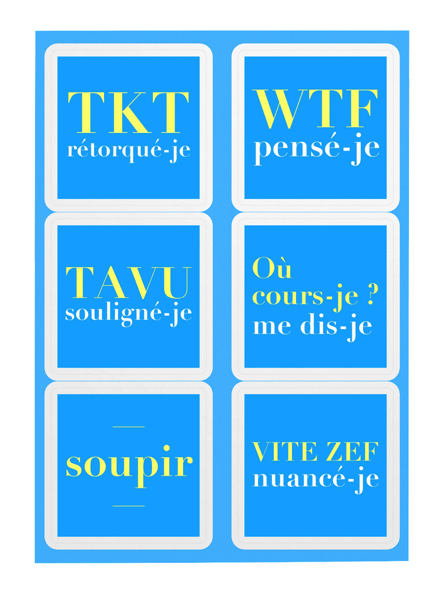 6 stickers littéraires • planche A5 product image (1)