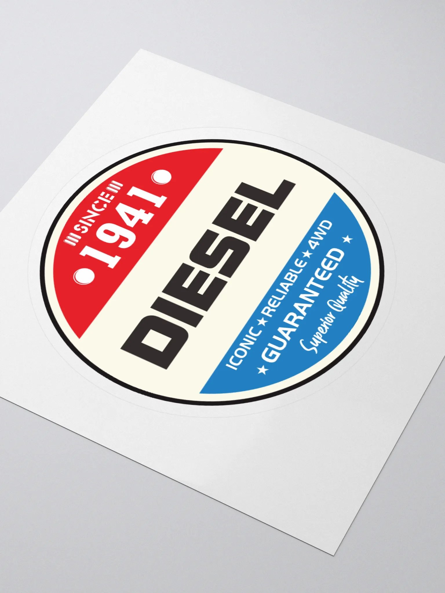 Diesel Since 1941 Emblem Kiss Cut Stickers product image (3)