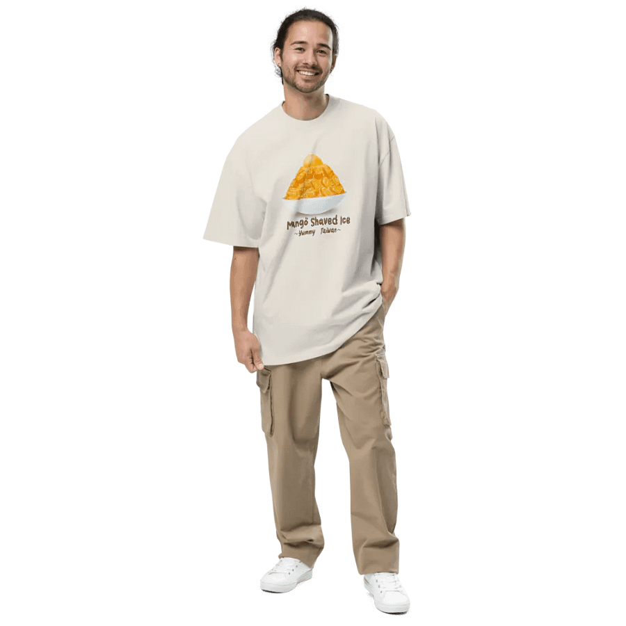 Summer dessert_Taiwan mango shaved ice Oversized T-Shirt product image (3)