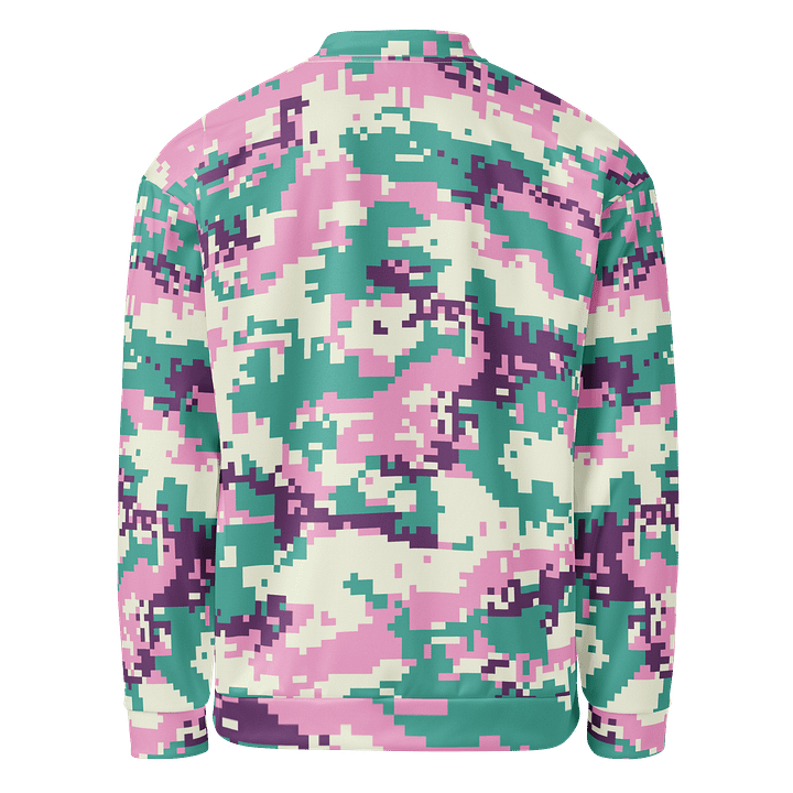 Pixelated Camo Dreams Bomber Jacket product image (2)