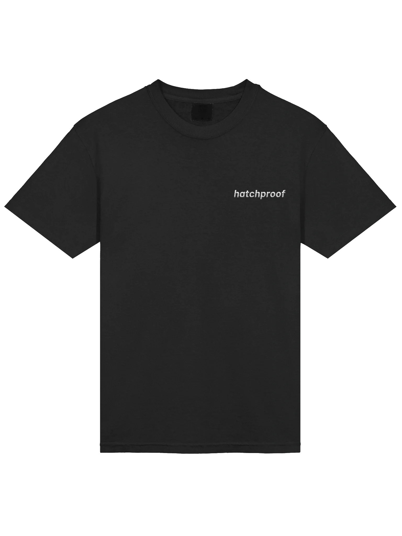 The Hatchproof Black Tee: minimal ink, maximum intent. product image (3)