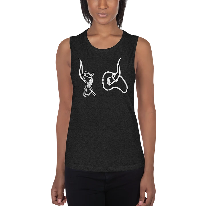 Horns, Glasses & Pearls Flowy Muscle Tank product image (1)