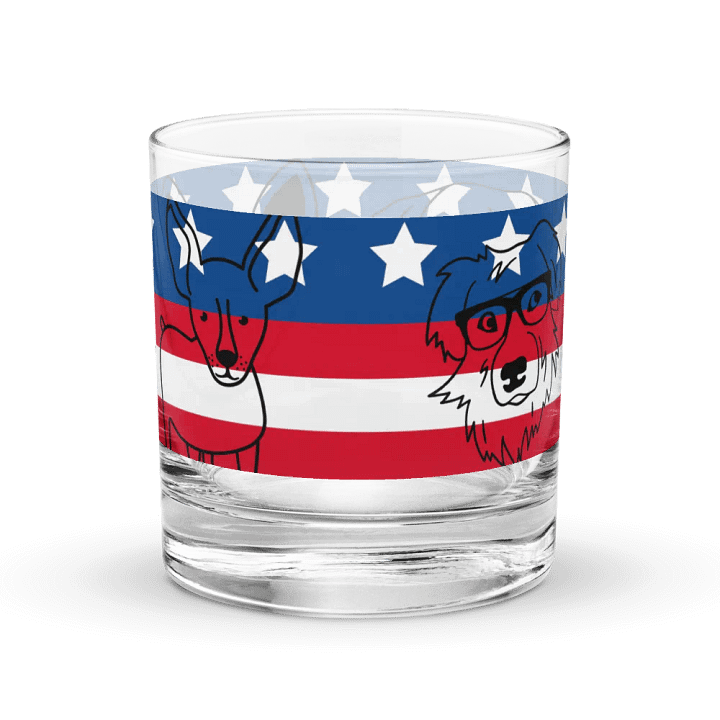 Patriotic Pooches Rocks Glass Set product image (2)