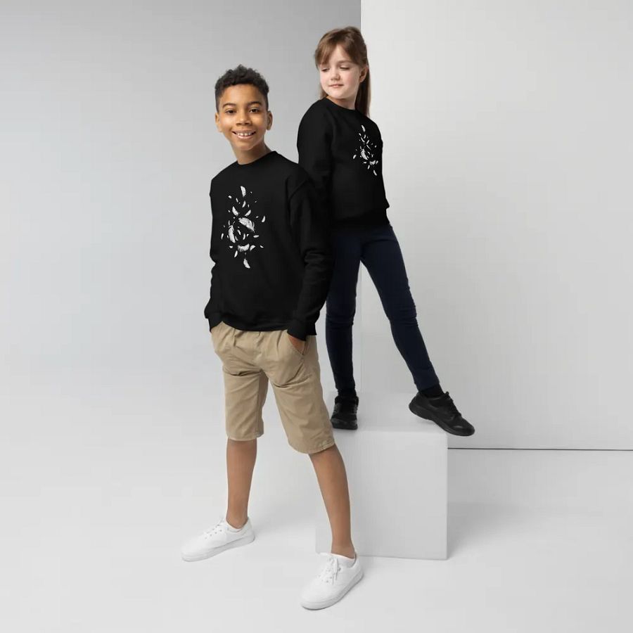 Feathered Whimsy Youth Sweatshirt product image (5)