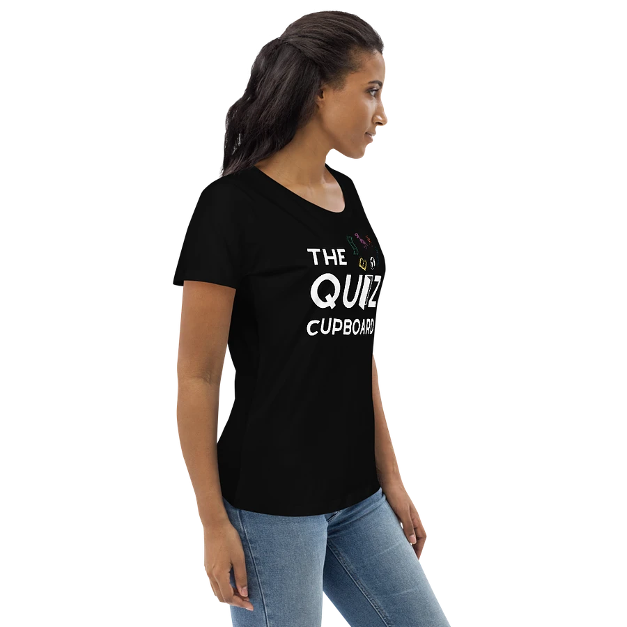 Quiz Cupboard Fitted T-Shirt Black product image (3)