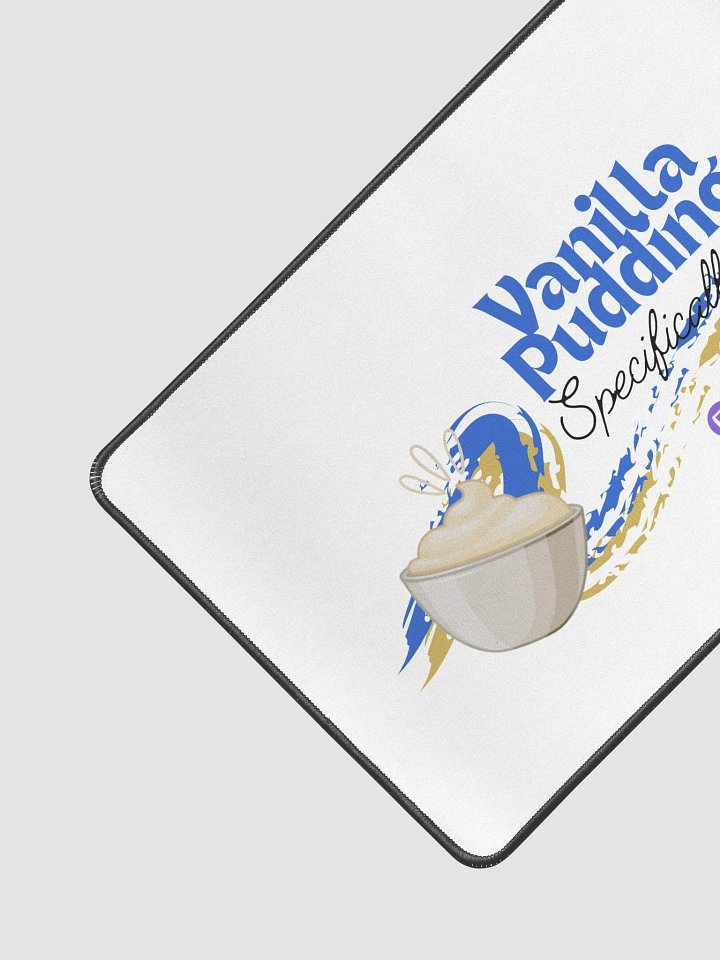 Vanilla Pudding Mouse/Desk Mat (Embroidered Edges) product image (2)