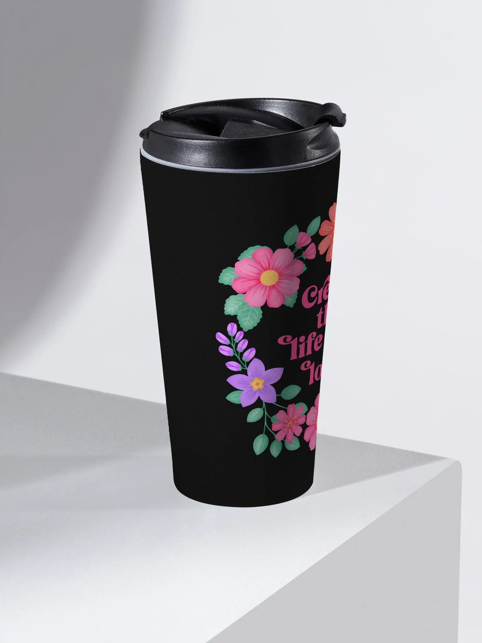 Create the life you love - Motivational Travel Mug product image (2)
