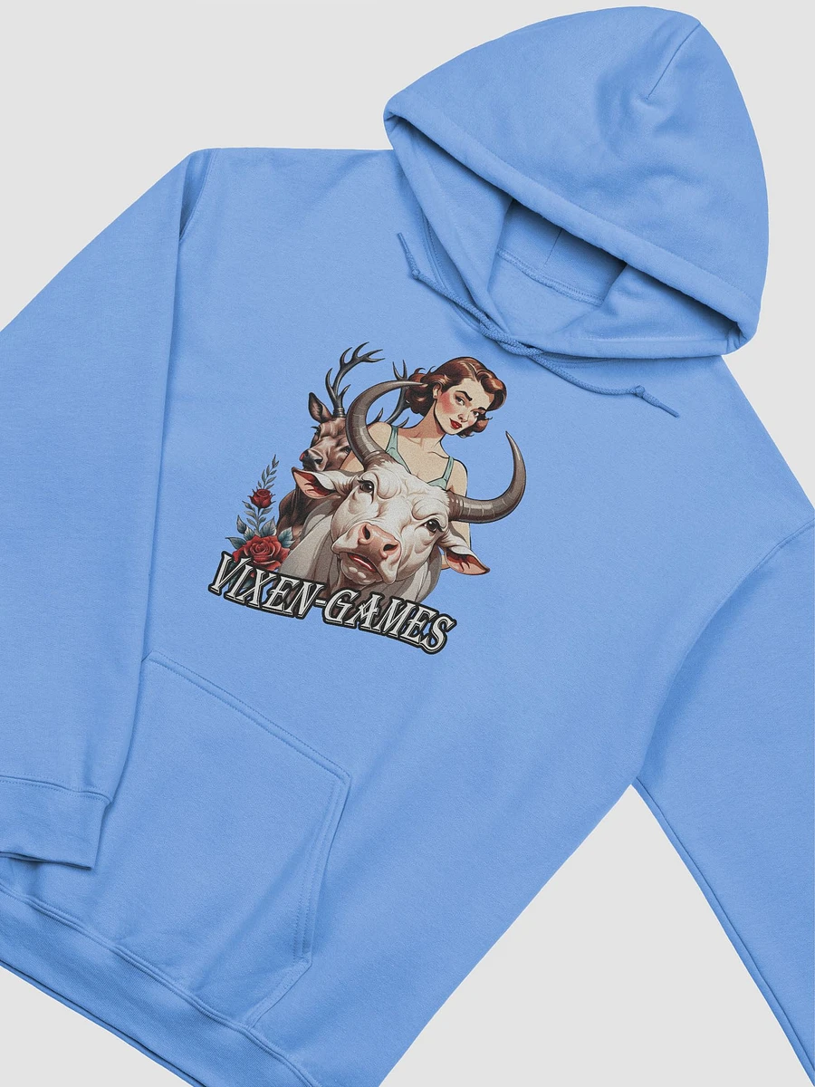 Vixen Games White Bull and Stag with roses hoodie product image (21)