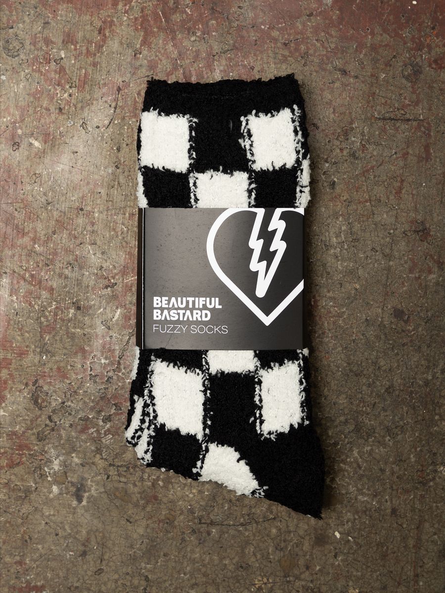 Fuzzy Checkered Socks product image (8)