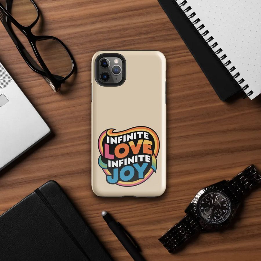 Infinite Love Infinite Joy Tough Case for Iphone (Champagne) product image (7)
