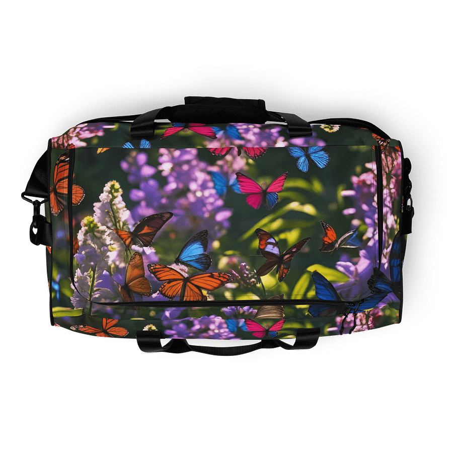 Butterfly Haven All-Over Print Duffle Bag product image (8)