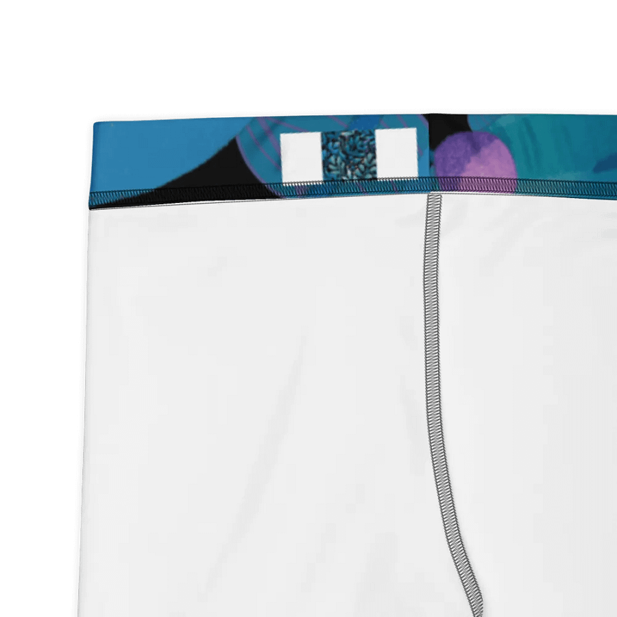 ladies short teal and black leafy desgn product image (2)