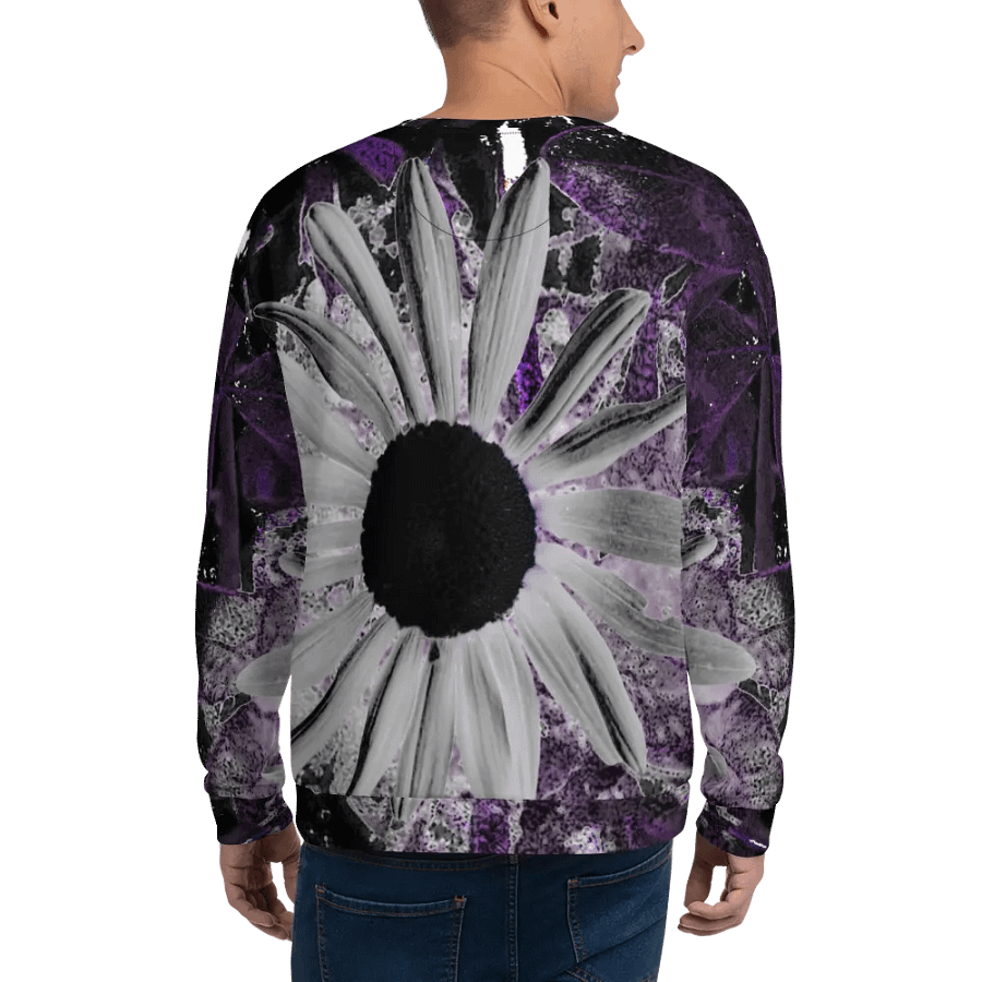 Abstract Dark Daisy Flower Unisex Sweatshirt product image (9)