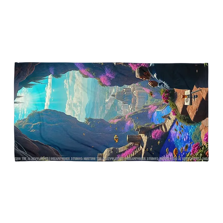 Teddy's Trippin': Surreal Beach Towel product image (2)