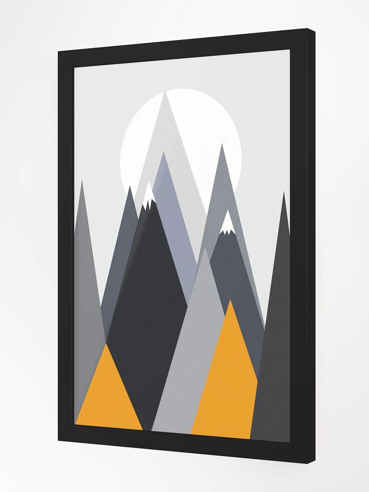Geometric Mountain Layers Poster product image (8)