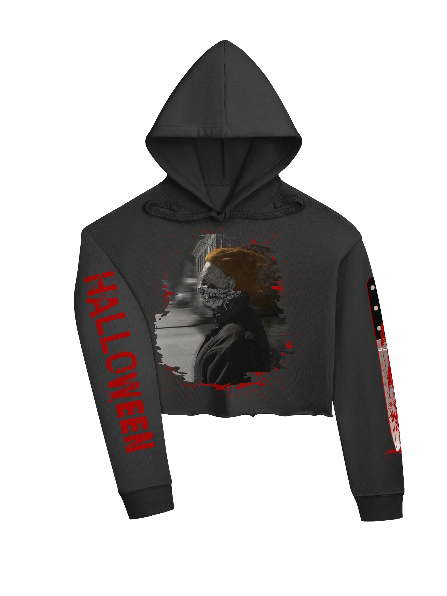 Thug Michael Myers Fleece Crop Hoodie product image (3)