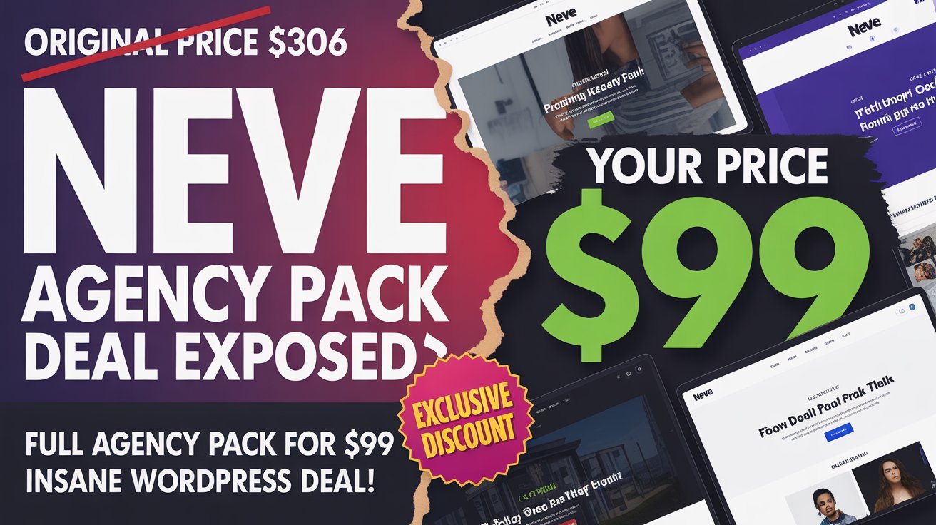 Neve Wordpress Theme (Themeisle) Full Agency Pack — Worth $306 — for Just $99. Unlimited Website Use product image (3)