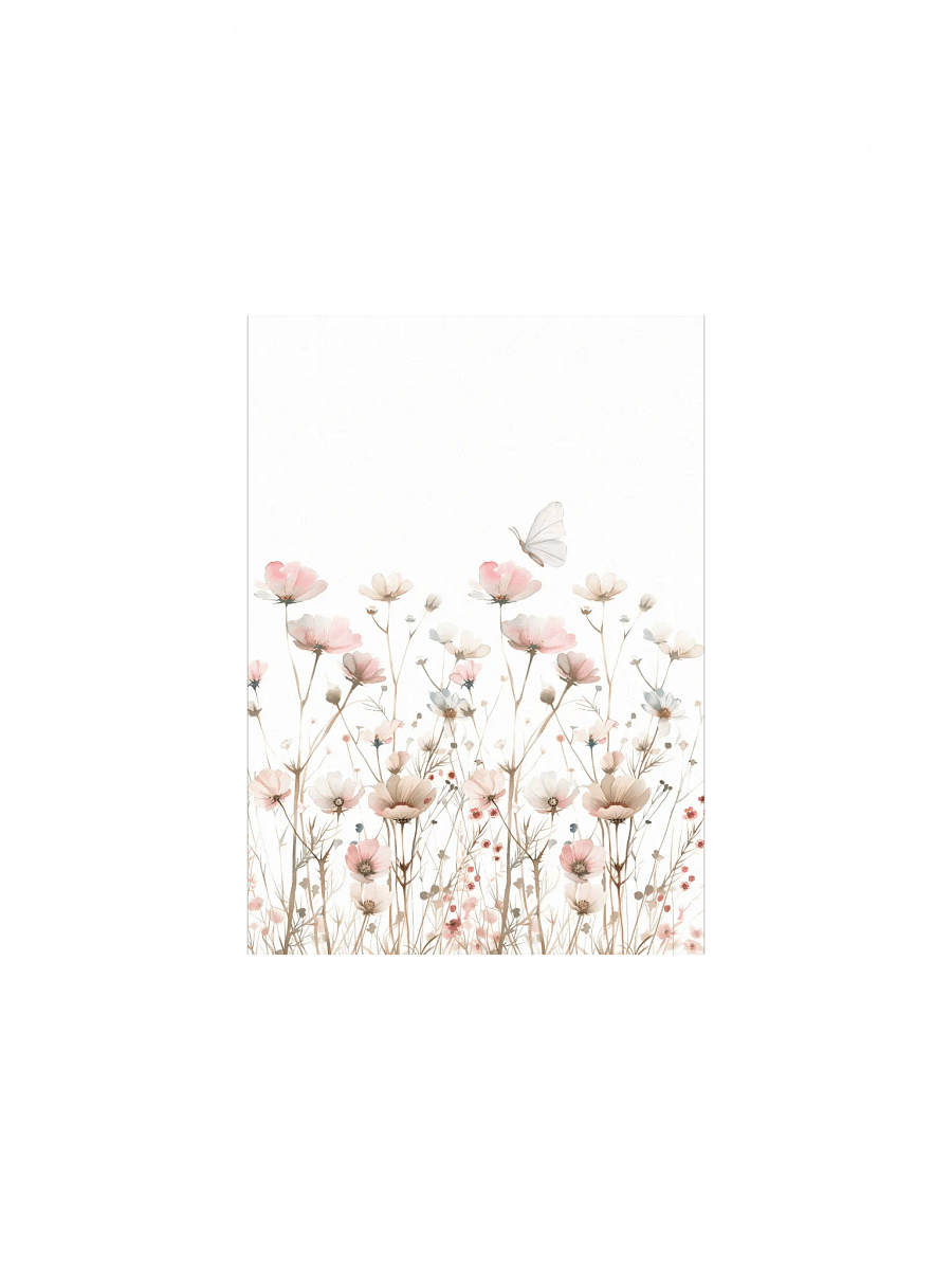 Watercolor Pink Wildflower Meadow product image (2)