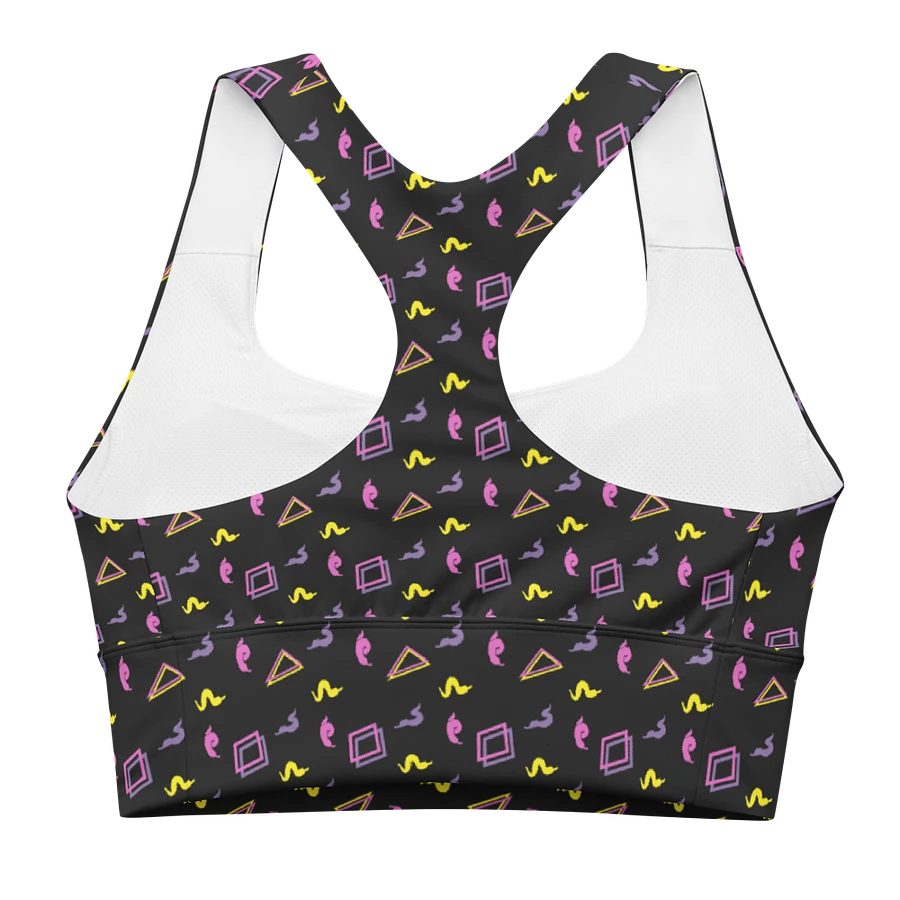 Oh worm black pattern sports bra product image (4)