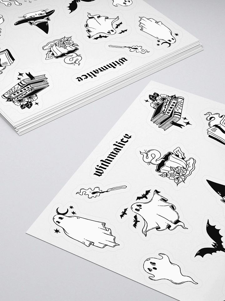 ghostly black & white stickers product image (1)
