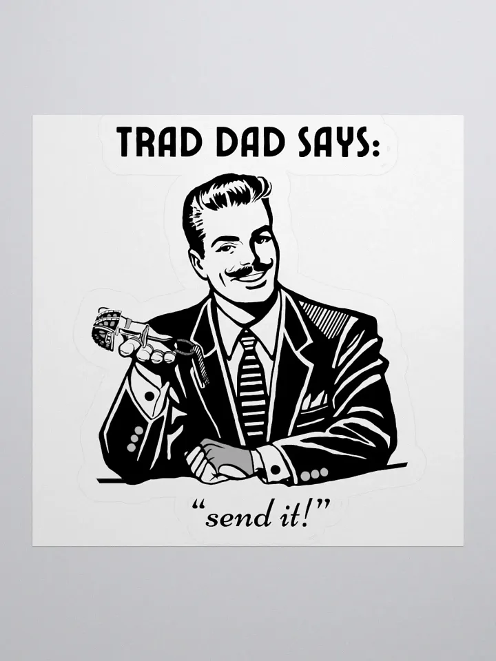 Trad Dad - Kiss-Cut Silhouette Sticker product image (3)
