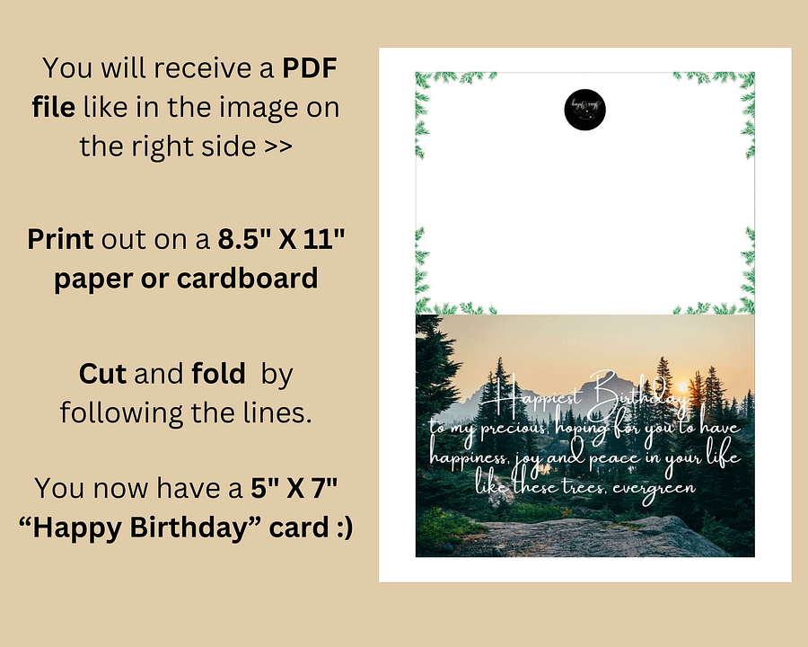 Happy birthday greeting card, 5