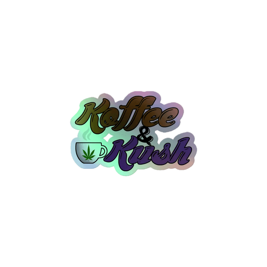 Koffee & Kush Holographic Sticker product image (1)