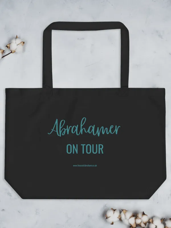 Abrahamer On Tour - Teal Organic Tote Bag product image (2)