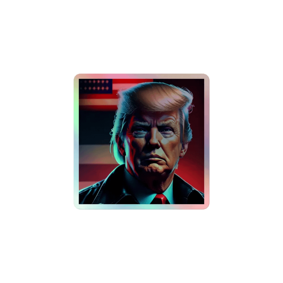 Touch of Patriotism Holographic Sticker product image (1)