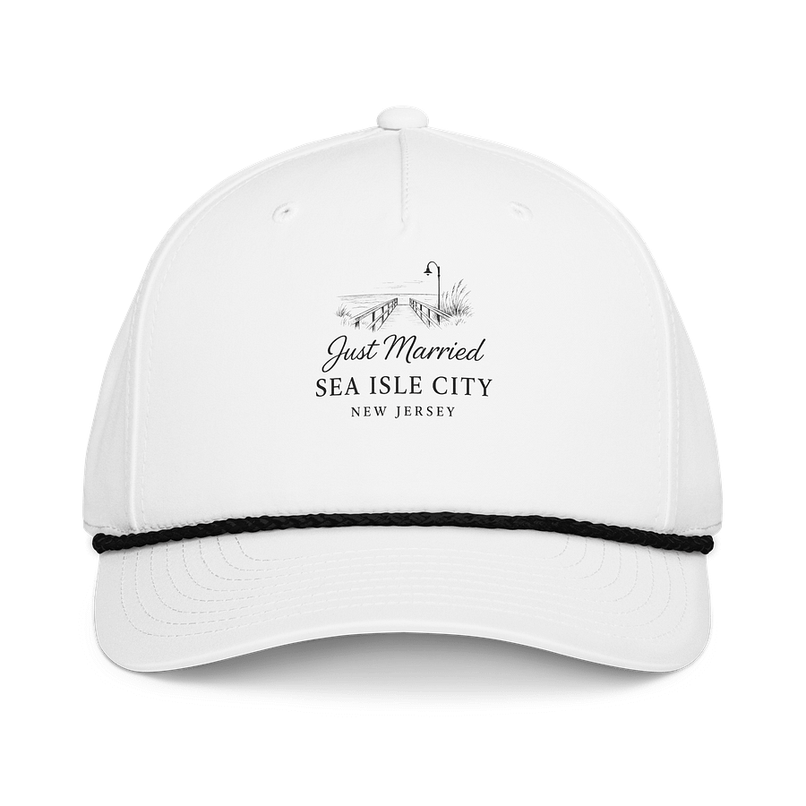 Sea Isle City NJ 5-Panel Classic Rope Wedding Cap product image (1)