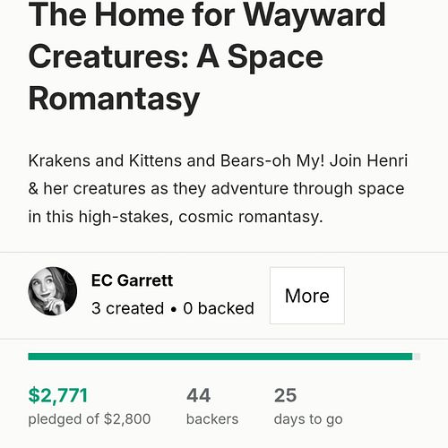 ONLY $29 LEFT TILL WE HIT GOAL ON MY K!CKSTARTER! Help an indie author publish her 5th book & check it out today! 

What's av...