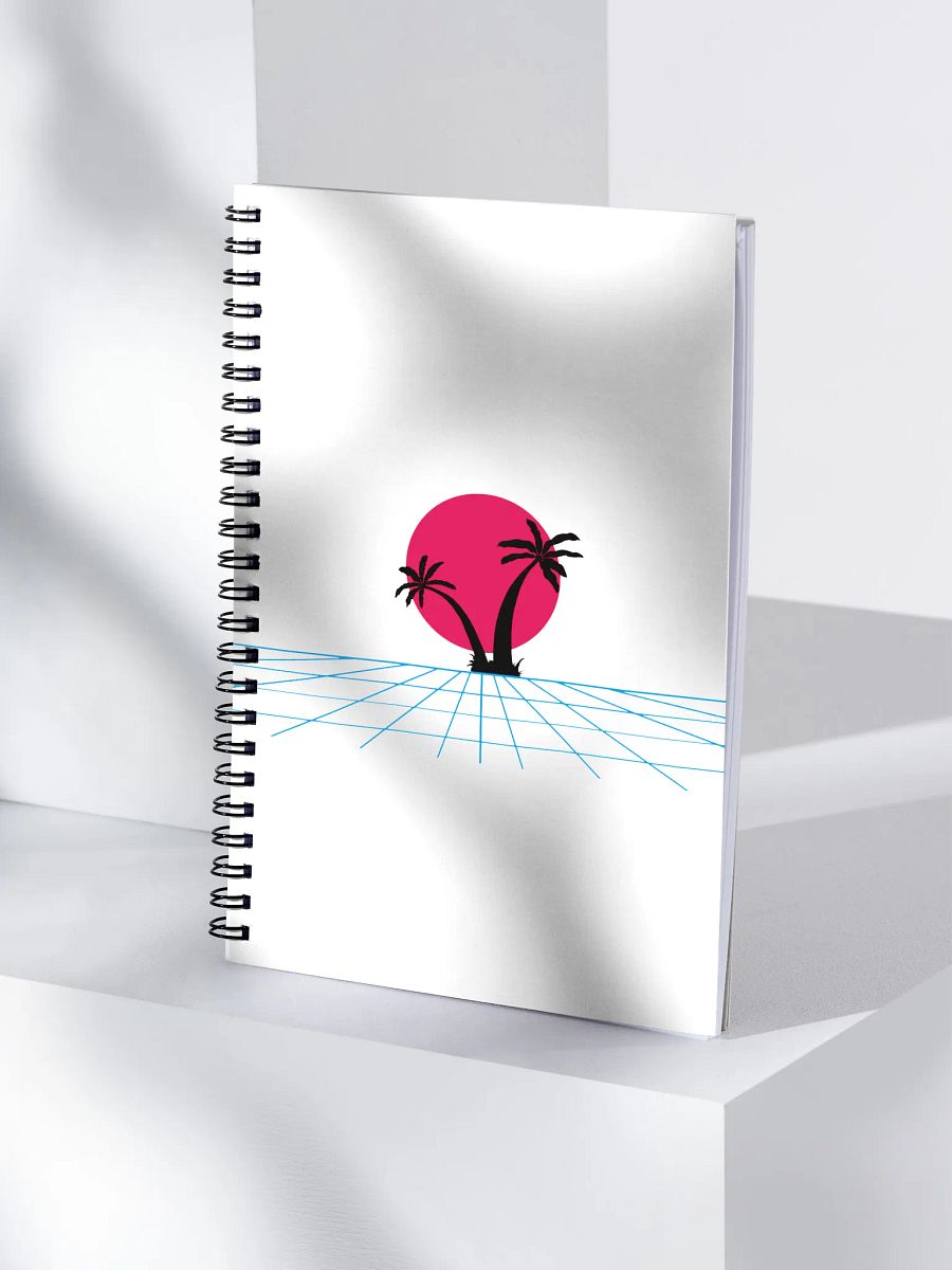 Retro Wave Spiral Notebook product image (4)