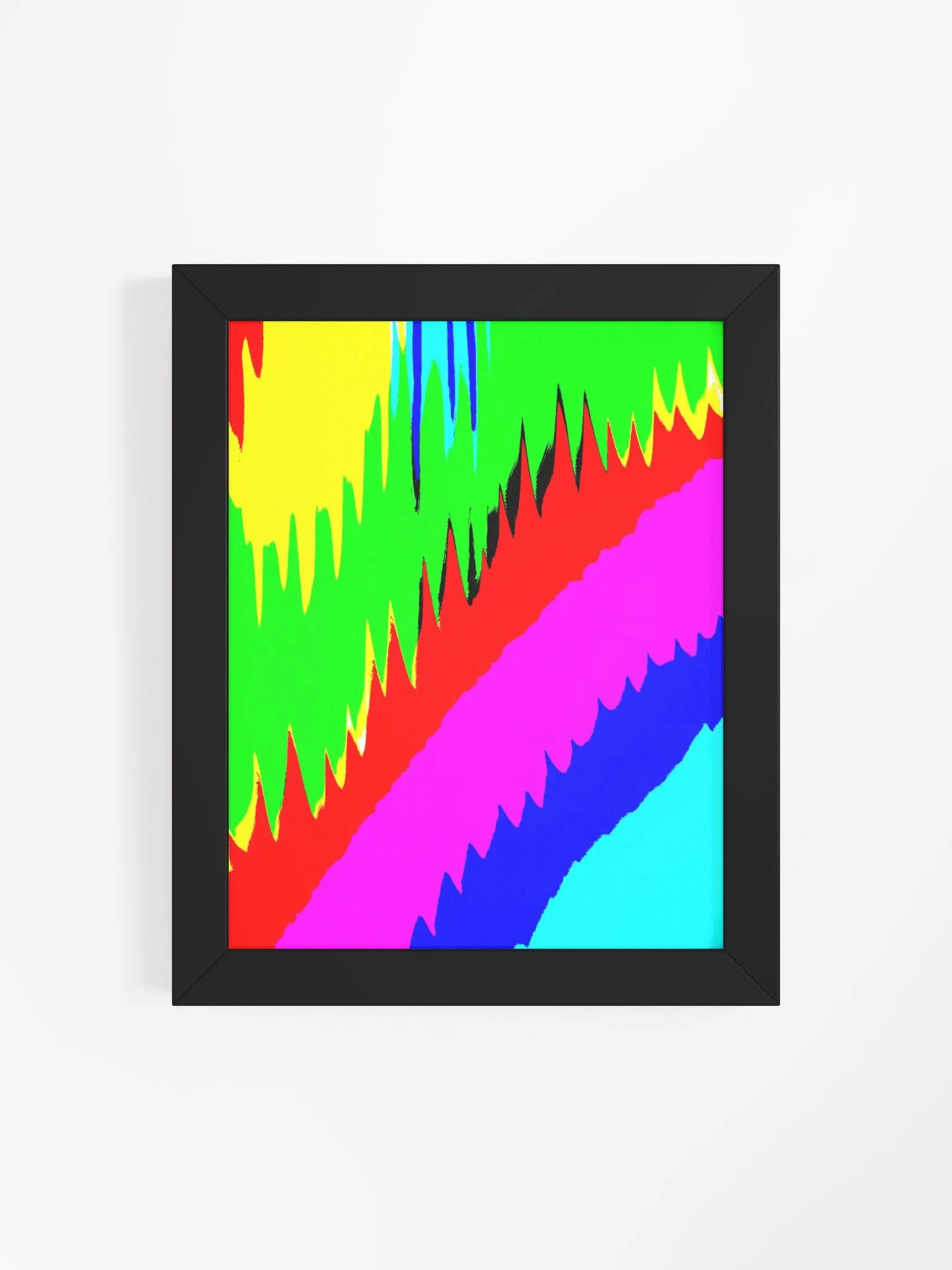 Vibrant Abstract Layers Framed Poster product image (22)