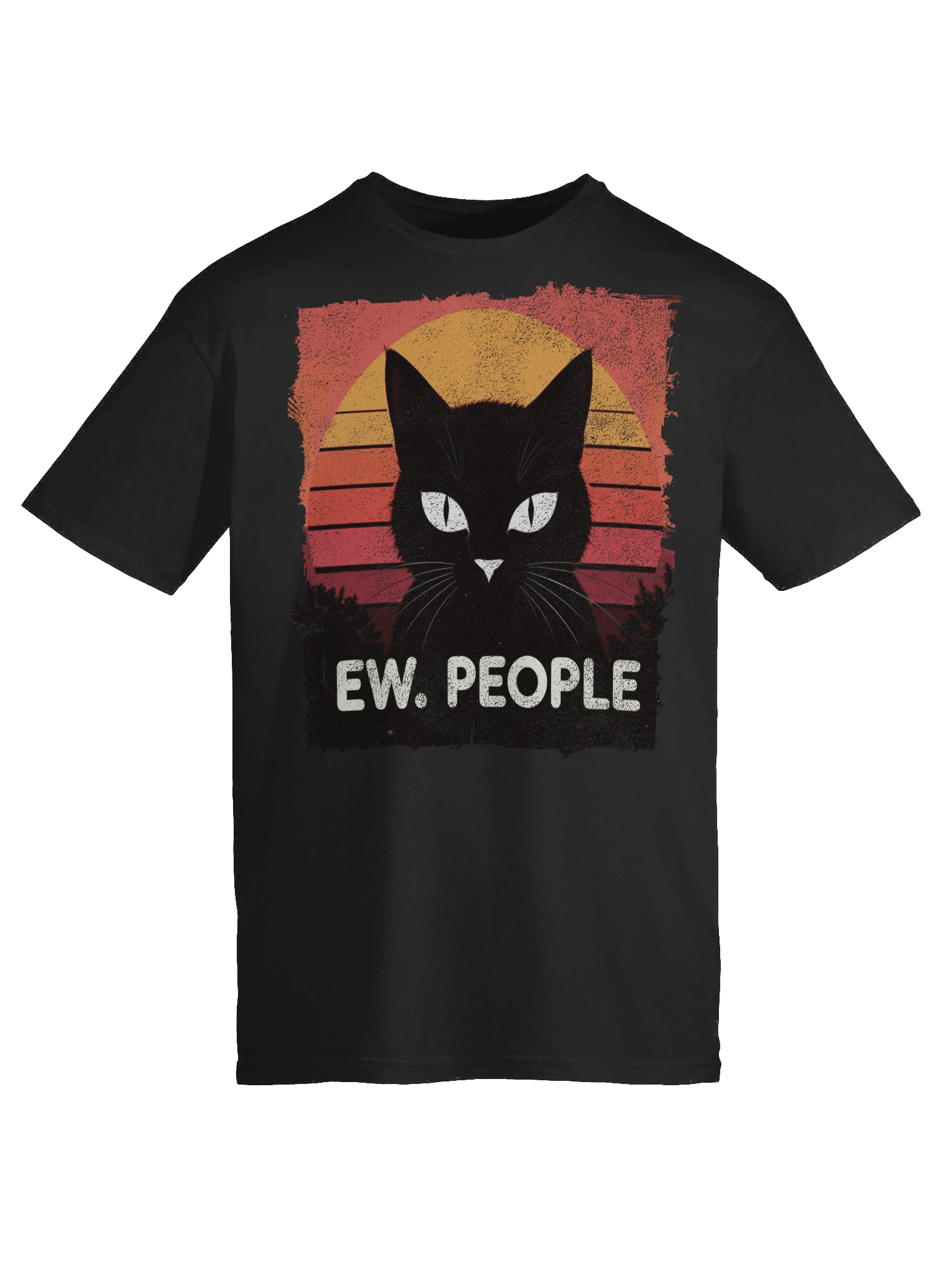 Ew. People Retro Cat T-Shirt product image (49)