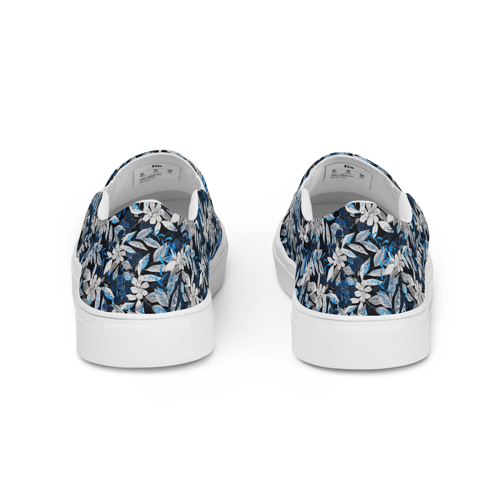 Blue White Garden Canvas Shoes product image (4)