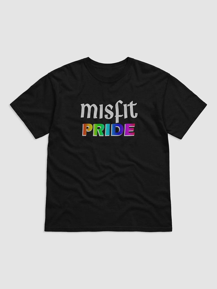 Rainbow Pride White Text T-Shirt product image (1)